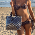 BEACH TOTE POLKA DOTS