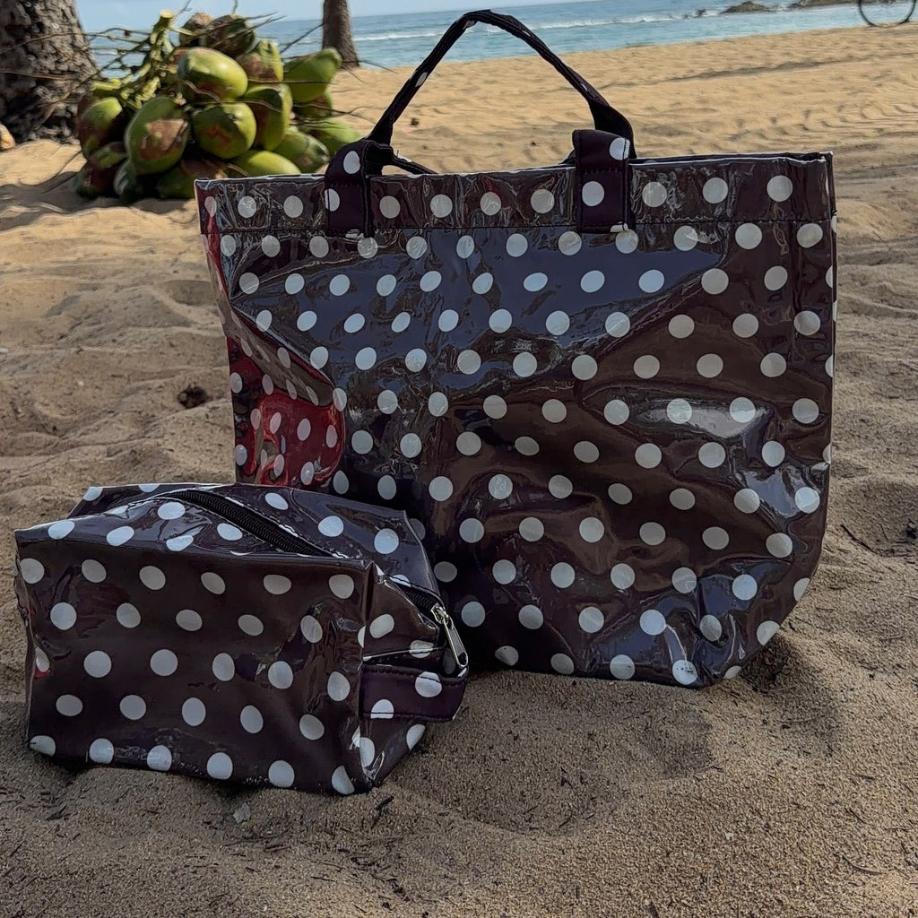 BEACH POLKA DOTS MINI BAG