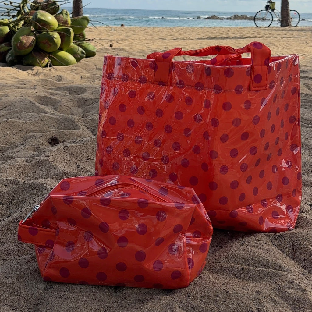 BEACH POLKA DOTS MINI BAG