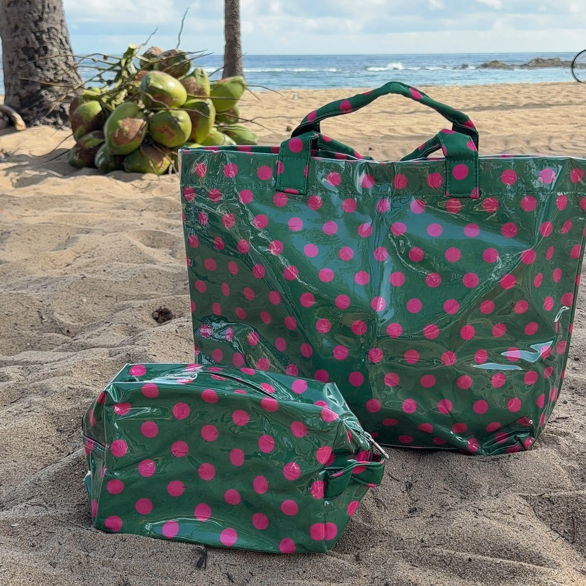 BEACH POLKA DOTS MINI BAG